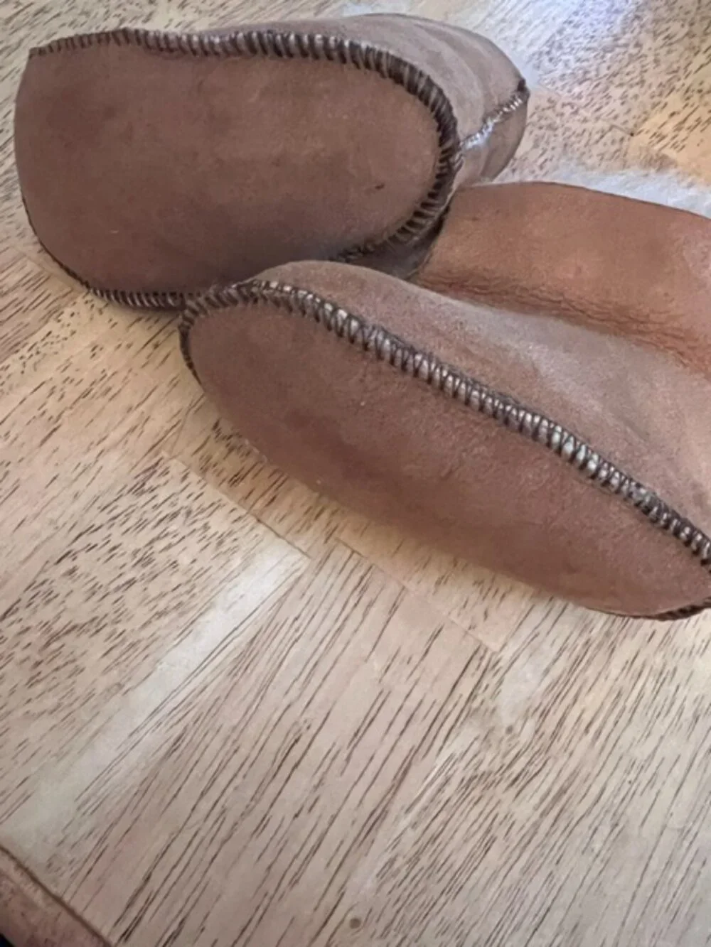Handmade tan colored